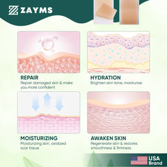 ZAYMS Silicone Scar Tape Roll (1.6” x 120”)