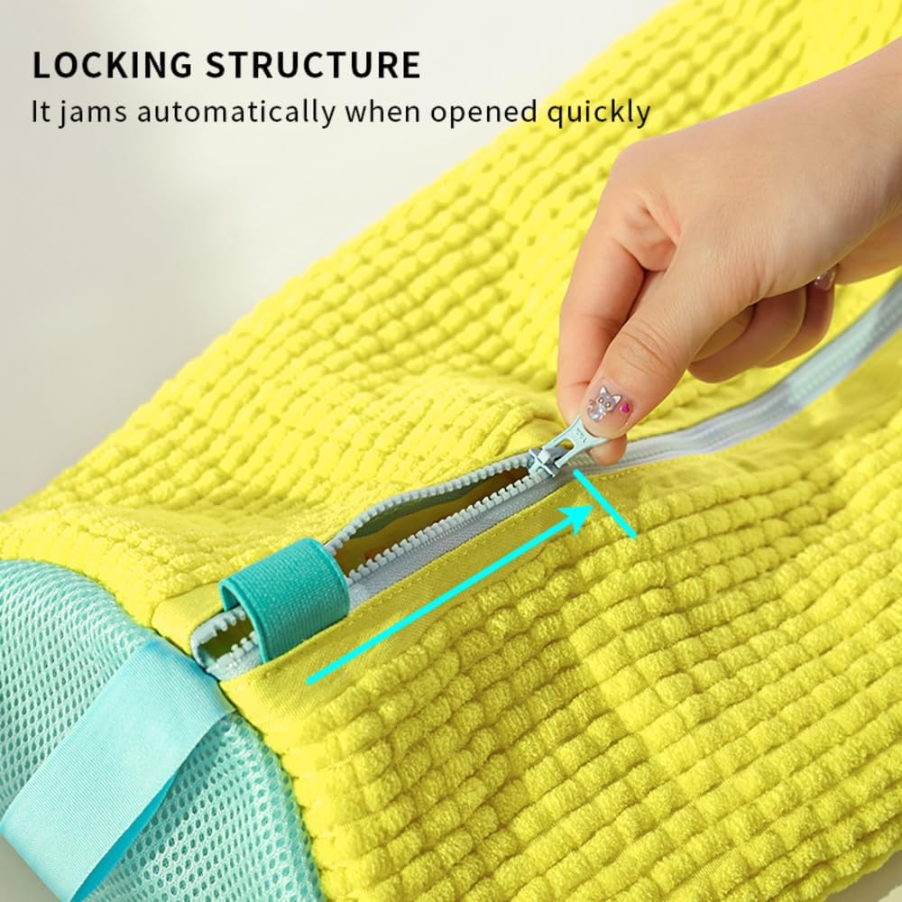 Durable mesh laundry bag for washing boots, high heels, and sneakers safely