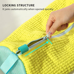 Durable mesh laundry bag for washing boots, high heels, and sneakers safely